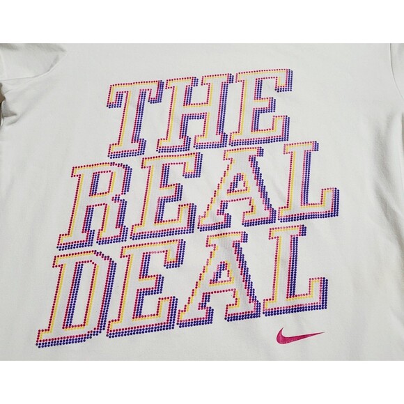 NIKE Women's T-shirt Size L Dry Fits White Short Sleeve In Great Condition - Picture 6 of 7